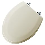 Tools & Hardware : Mayfair 144CP-006 Classic Bone Molded Wood Toilet Seat with Chrome Hinges, Model
