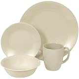 Corelle Livingware 16-Piece Dinnerware Set, Service for 4, Sandstone