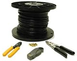 250FT CBL RG6 COAX INST KIT W/ F CONN CRIP TOOL