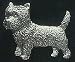 Pewter Cairn Terrier Pin
