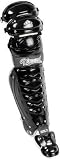 Diamond iX3 15 1/2" Fastpitch Leg Guards - Black - Equipment - Softball - Catcher's Gear - Leg Guards