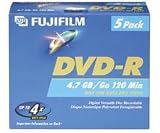 Fujifilm 4x Write-Once DVD-R - 5 Pack
