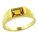 14K 7x5 Citrine Ring, Size 7