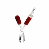Sterling Silver Red Garden Shears Charm
