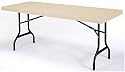 Lifetime 6-Foot Utility Table with 72-by-30-Inch Molded Top, Almond