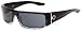 Spy Optic Men's Cooper 670195045129 Wrap Sunglasses,Shiny Black Fade Frame/Grey Lens,One Size