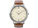 MENS ELEGANT BRN STRAP WHT DIAL