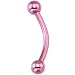 16 Gauge Pink Electro Titanium Eyebrow Ring