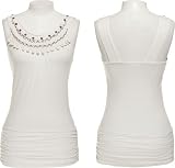 LOVE TEASE Chain & Stud Crochet Necklace Tunic [4K24798T]