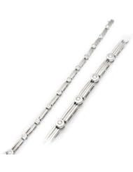 0.56 Carat Diamond Bracelet in 14K White Gold