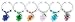 Grapes Wine Glass Markers 08 139