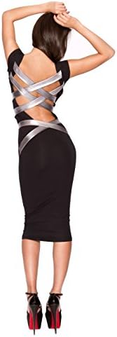 ABinc Womens dresses Sexy juniors backless bandage party club cocktail dress