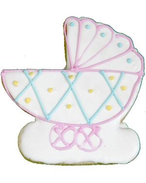 Beautiful Cookies Organic Party Favors-White Carriage Organic Cookies Cookies, 10 Cookies by Beautiful Cookies