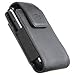 Leather Vertical Pouch Case w/ Swivel Belt Clip (OEM) for BlackBerry Bold 9650 (Black)
