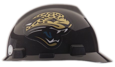 Hardhat - NFL Logo V-Gard Caps - 1-Touch Suspension (Jacksonville Jaguars)