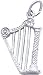 Harp Charm by Rembrandt Charms