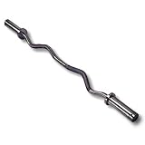 Cap Barbell Solid Curl Bar with Collars
