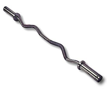 Cap Barbell Solid Curl Bar with Collars