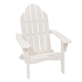 Nantucket Folding Adirondack Chair - White by
