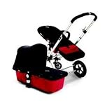 Bugaboo Cameleon Stroller - Red Base - 2007 Green Fleece