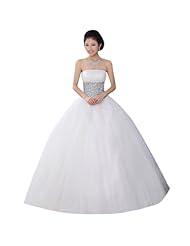 Strapless Tulle  Belted  Ball Gown  Dress