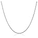 1mm thick solid sterling silver 925 stamped Italian designer ROPE chain necklace chocker bracelet anklet with spring ring clasp jewellery jewelry - Available in lengths: inch 6