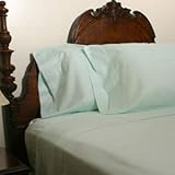 IMAGE OF Homespell Egyptian Cotton 800tc Solid Sateen 3 - Pc Duvet Cover Sage (King)