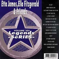 Click here to buy Etta James, Ella Fitzgerald and Friends Karaoke Disc - Legends Series CDG by  Karaoke .