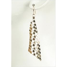 Gold Mesh Earrings