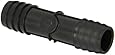 Thogus Polyethylene Tube Fitting, Coupler, Black, Barbed