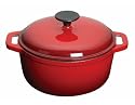 Molten Cast Iron Round Casserole with Lid 2.5l, 20.5cm x 9cm