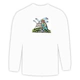 Long Sleeve T-shirt with man, system, human, body, vegetable, individuals, individual, Farmer, persons, cycle, turns, sprinkler, watering, on, irrigation, humans, farming, people, farm, person, field