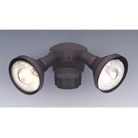Angled Distressed Bronze Motion Detector by 
