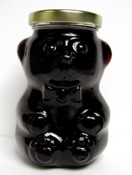 Oregon Blueberry Jam 16oz Bear by Misty Meadows