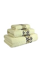 Flor De Algodón Juego De Toallas Krizan (Beige)