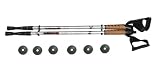 Nordic Walking Teleskop St&ouml;cke 65 cm - 138cm - GS gepr&uuml;ft - silber - Kronenburg Handel GmbH