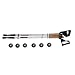 Nordic Walking Teleskop St�cke 65 cm - 138cm - GS gepr�ft - silber
