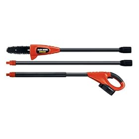Black & Decker 18-Volt Cordless Electric Pole Chain Saw, 8-Inch Bar #NPP2018