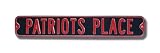 NEW ENGLAND PATRIOTS PATRIOTS PLACE Authentic METAL STREET SIGN (6 X 36)