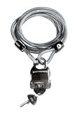 Kryptonite Cable and Key Padlock 5/16 X 6' Silver 119250
