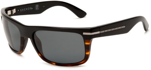 Kaenon Burnet Polarized Sunglasses,Black Tortoise Frame/Grey Lens,One Size