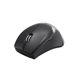 iBUFFALO Simpring対応 無線(2.4GHz)BlueLEDマウス 5ボタン 省エネモデル ブラック SRMB04BK