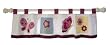 Lambs and Ivy Tivoli Garden Window Valance, Raspberry