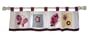 Lambs and Ivy Tivoli Garden Window Valance, Raspberry