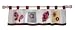 Lambs and Ivy Tivoli Garden Window Valance, Raspberry