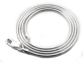 Italian 2mm Sterling Silver 20 Snake Chain Necklace