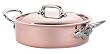 Mauviel Cuprinox Style 1.8-Quart Copper Sauté Pan with Lid