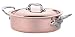 Mauviel Cuprinox Style 1.8-Quart Copper Sauté Pan with Lid