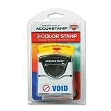 Pre-Inked Stamp, Void, 1/2x1-5/8, Blue/Red COS032948