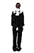 Plush Panda One Piece Pajamas (Black/White, X-Large)